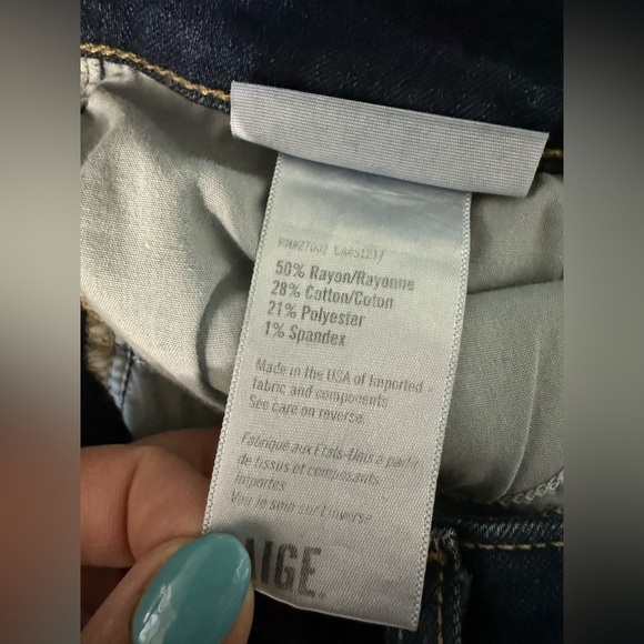 Paige Skyline Ankle Skinny Jean Dark Wash Women’s Size 27 - Picture 6 of 8